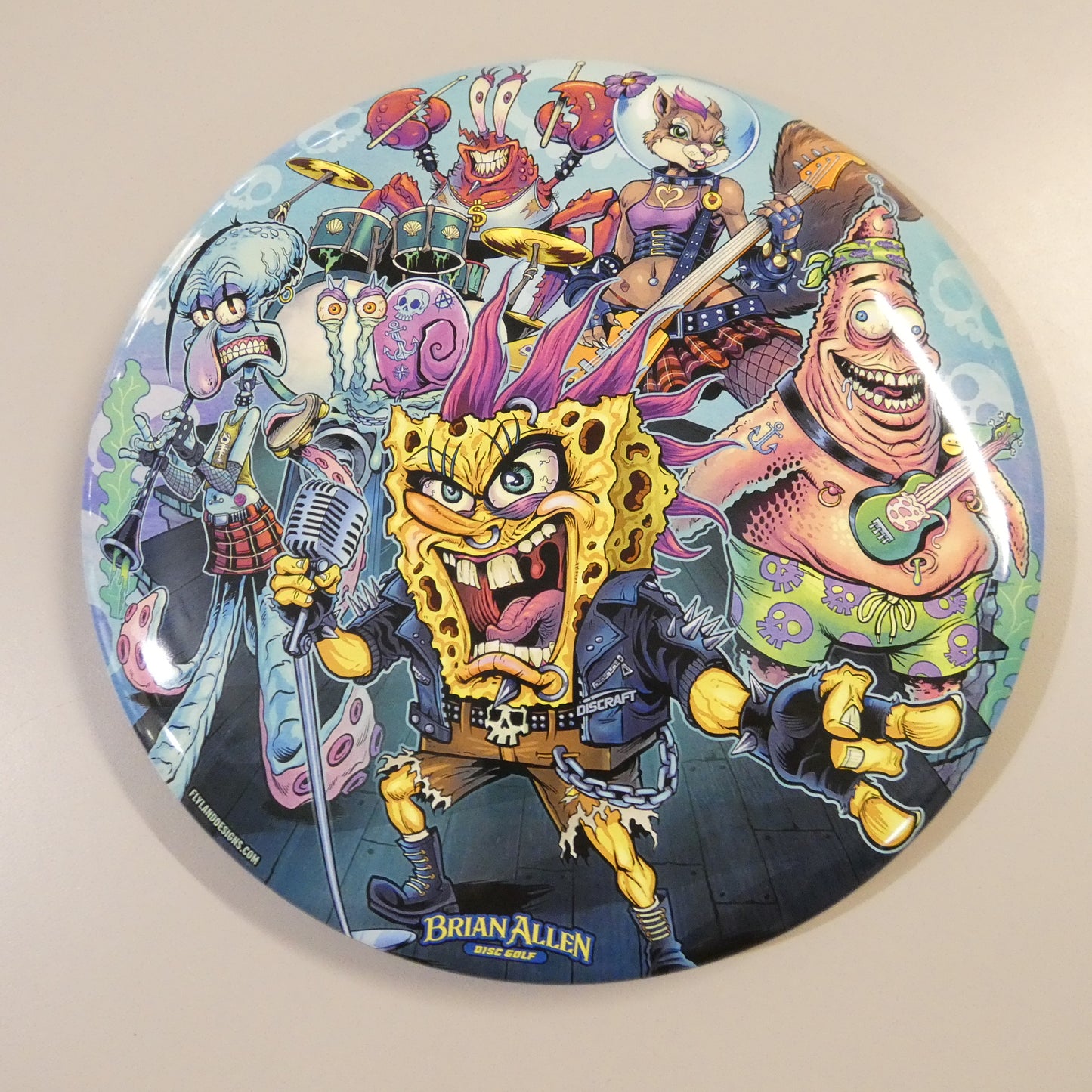 Spongeguy Heavy Metal Band Supercolor Buzzz by Brian Allen