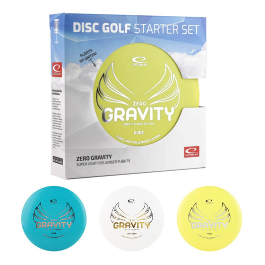 Zero Gravity Disc Golf Starter Set by Latitude 64 (3 Discs/Colors Vary)