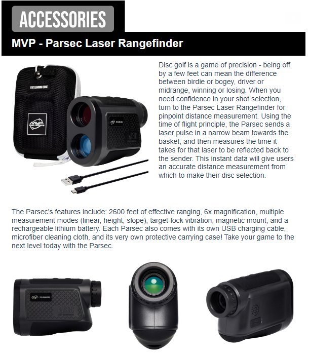 MVP Parsec Laser Rangefinder – The Throw Shop