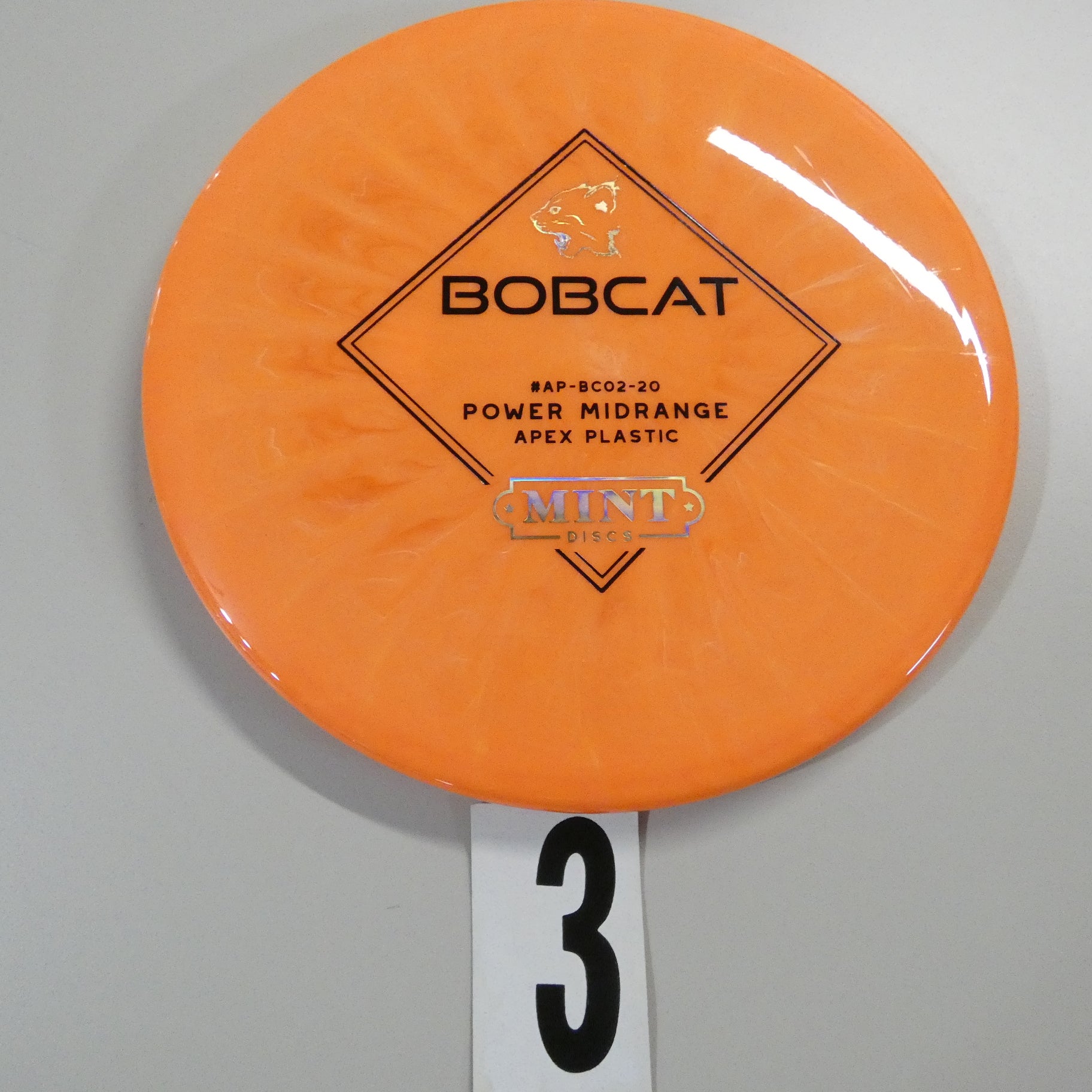 Mint Discs Bobcat-Apex Plastic-#AP-BCO1-19 Used 177g Pinkish 7/10