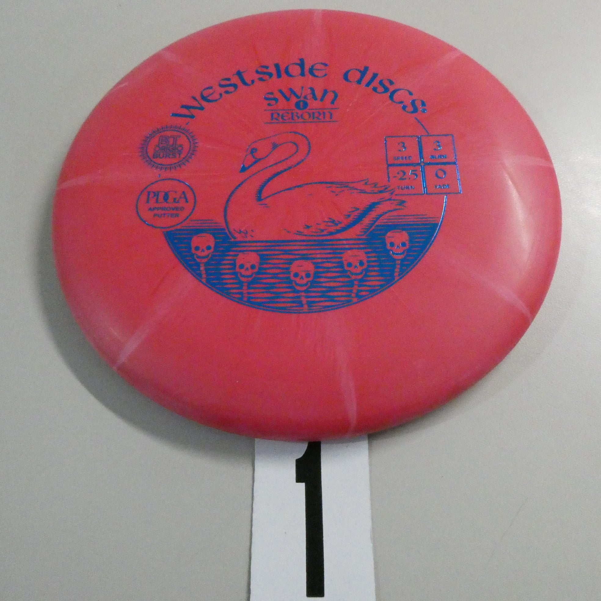 Westside BT Soft Burst Swan 1 Reborn Putter Golf Disc (Individually Li Westside BT Soft Burst Swan 1 Reborn Putter Golf Disc (Individually Li