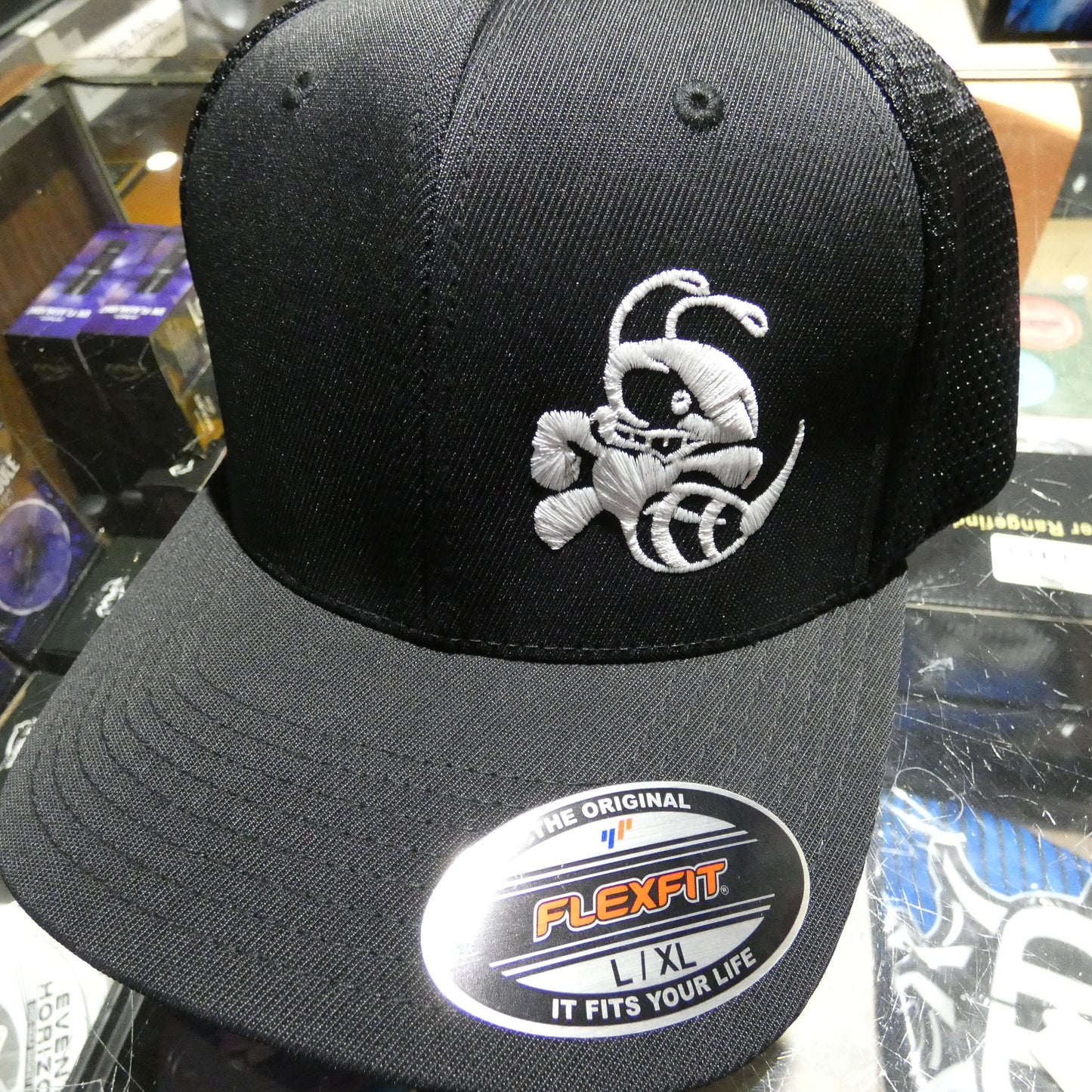 Buzzz Flexfit Premium Mesh Back Hat (logo colors vary!)