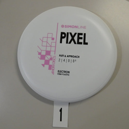 White/White Firm Electron Pixel - Pink Stock Stamp (Limit 1)