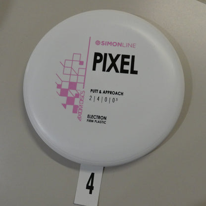 White/White Firm Electron Pixel - Pink Stock Stamp (Limit 1)