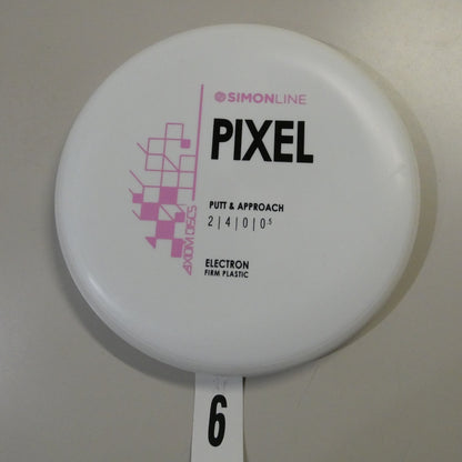 White/White Firm Electron Pixel - Pink Stock Stamp (Limit 1)