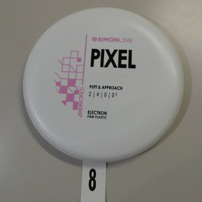 White/White Firm Electron Pixel - Pink Stock Stamp (Limit 1)