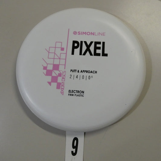 White/White Firm Electron Pixel - Pink Stock Stamp