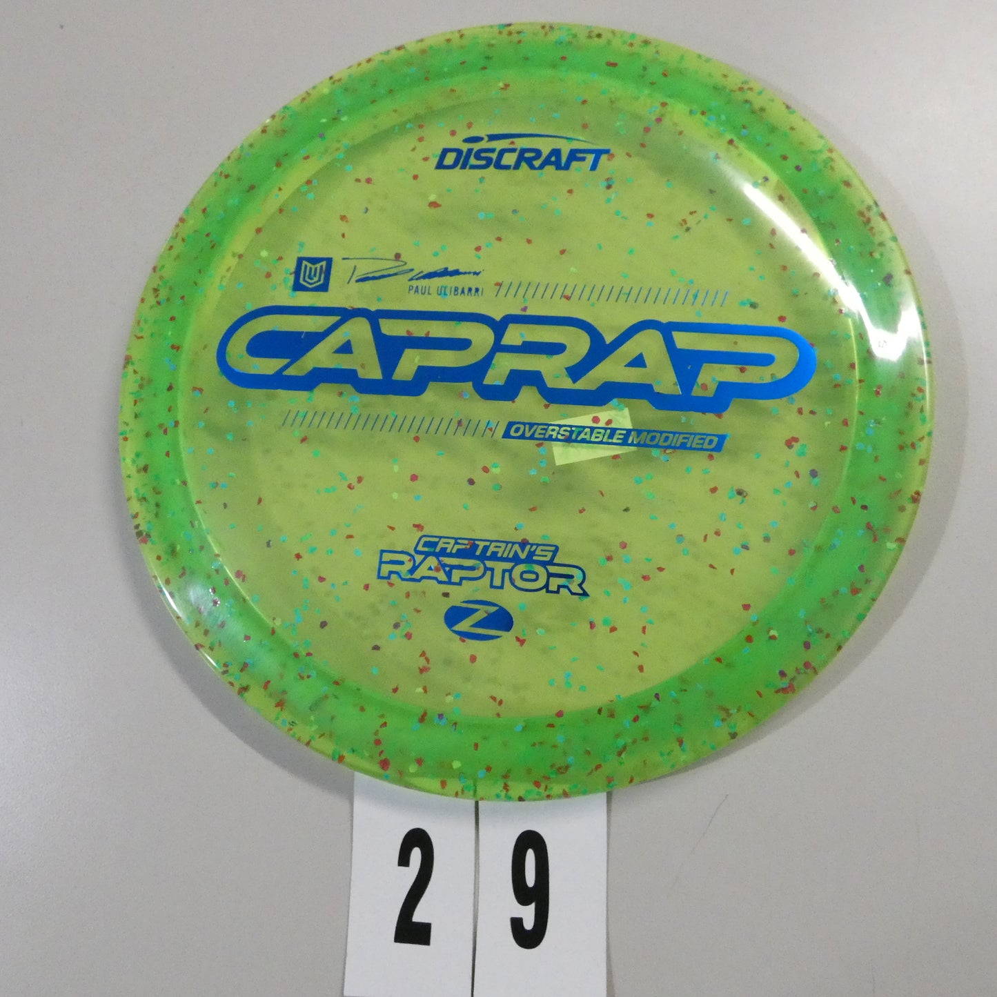 2026 Paul Ulibarri Z Confetti Captain's Raptor