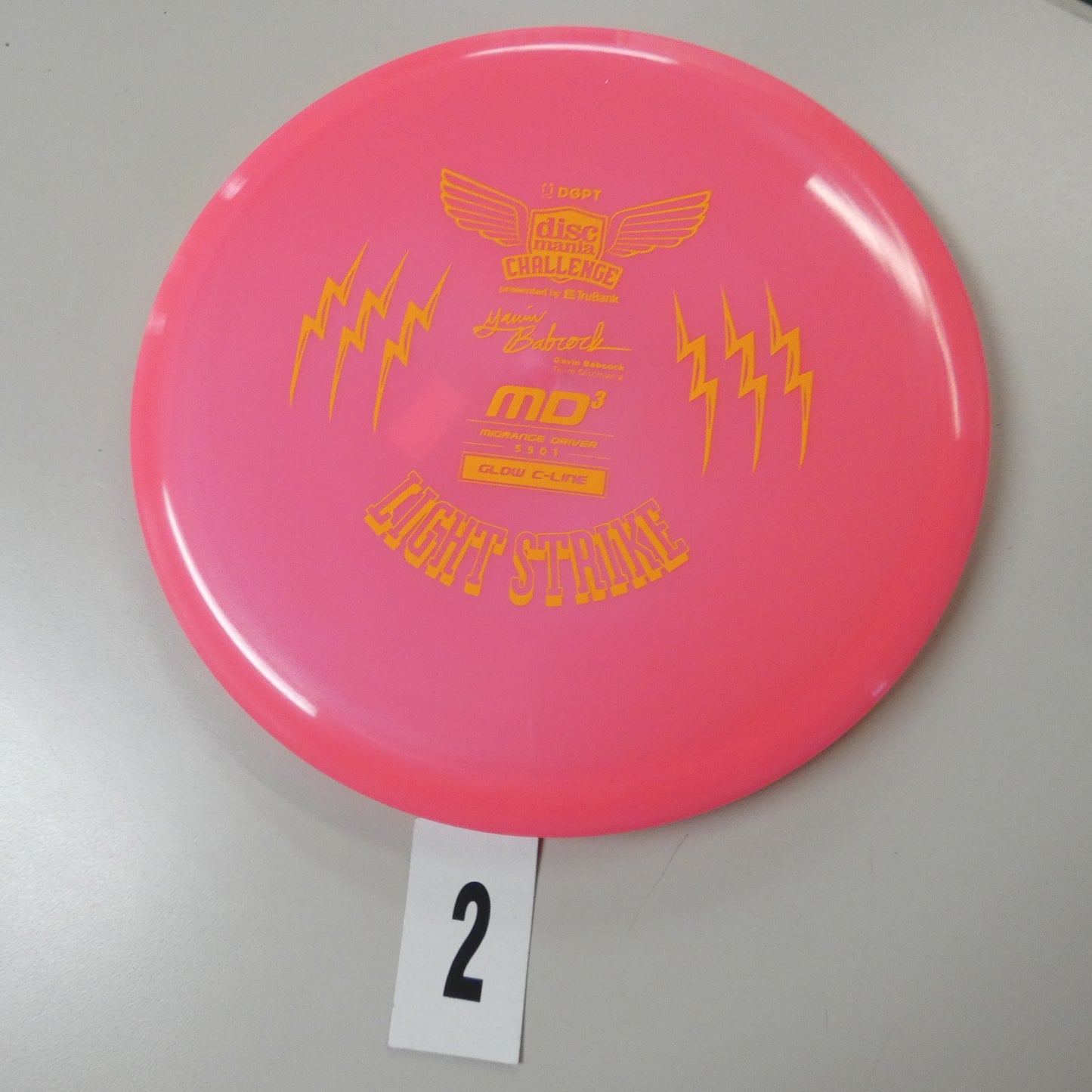Gavin Babcock Signature Series Glow C-Line MD3 Light Strike (Discmania Challenge Fundraiser)