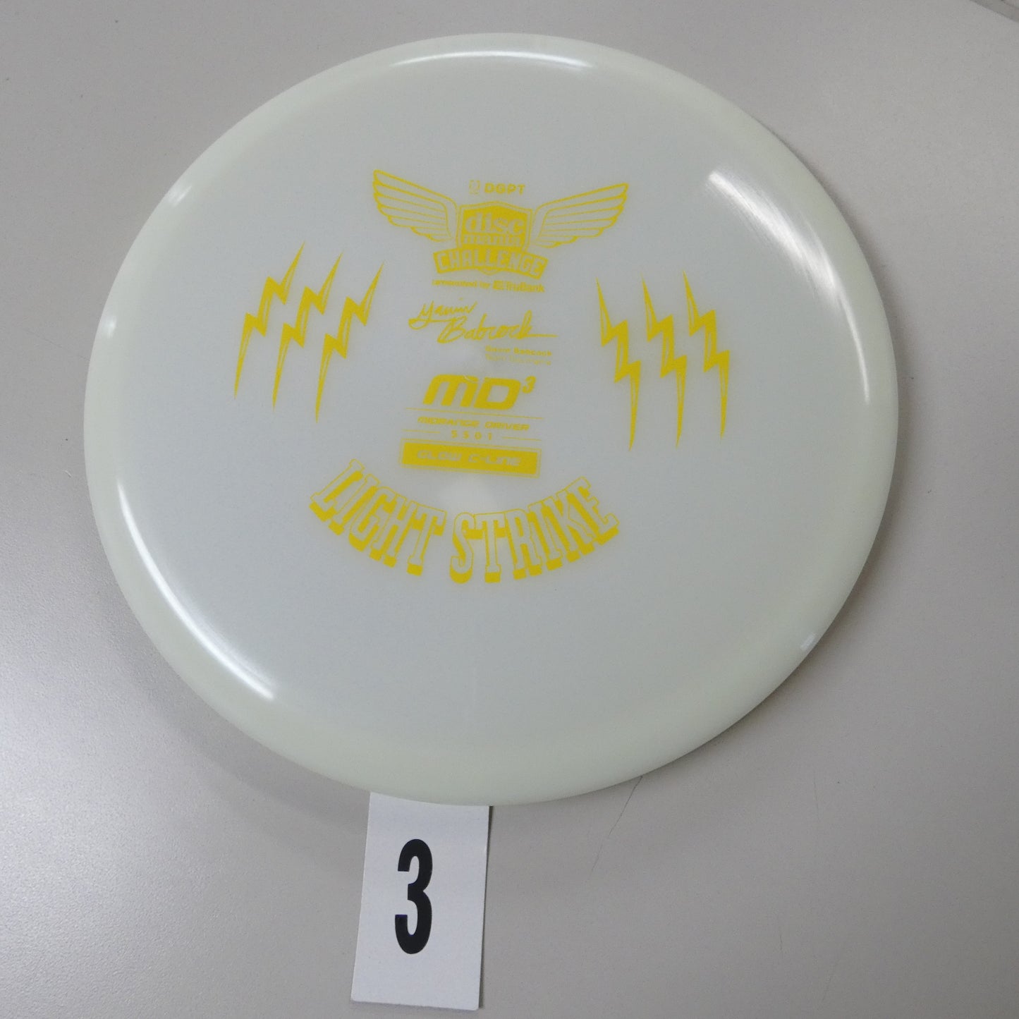 Gavin Babcock Signature Series Glow C-Line MD3 Light Strike (Discmania Challenge Fundraiser)