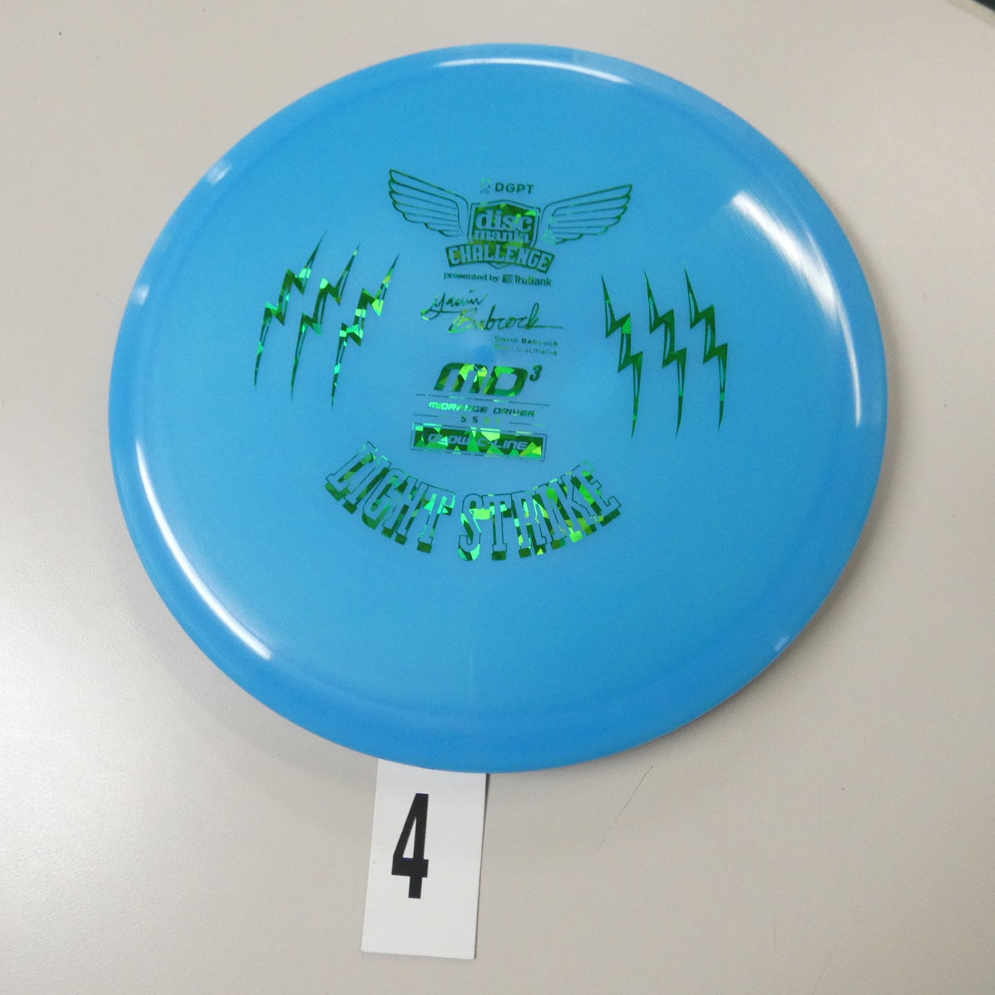 Gavin Babcock Signature Series Glow C-Line MD3 Light Strike (Discmania Challenge Fundraiser)