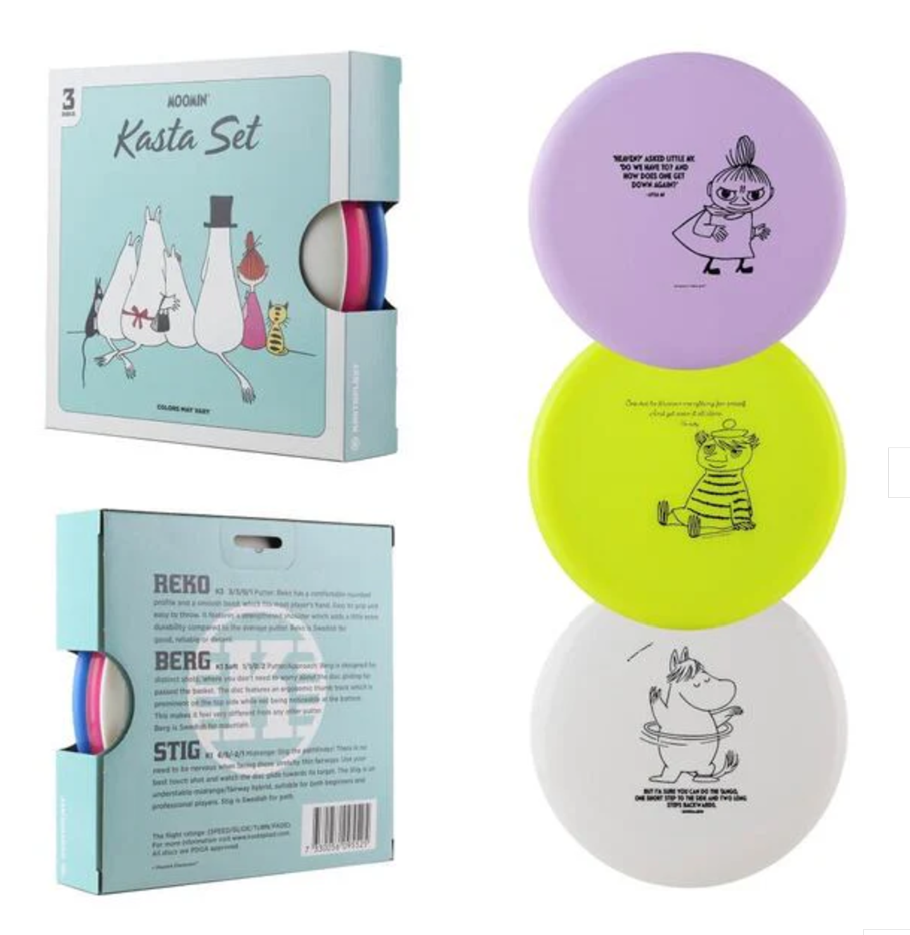 Kasta Moomin 3-Disc Set