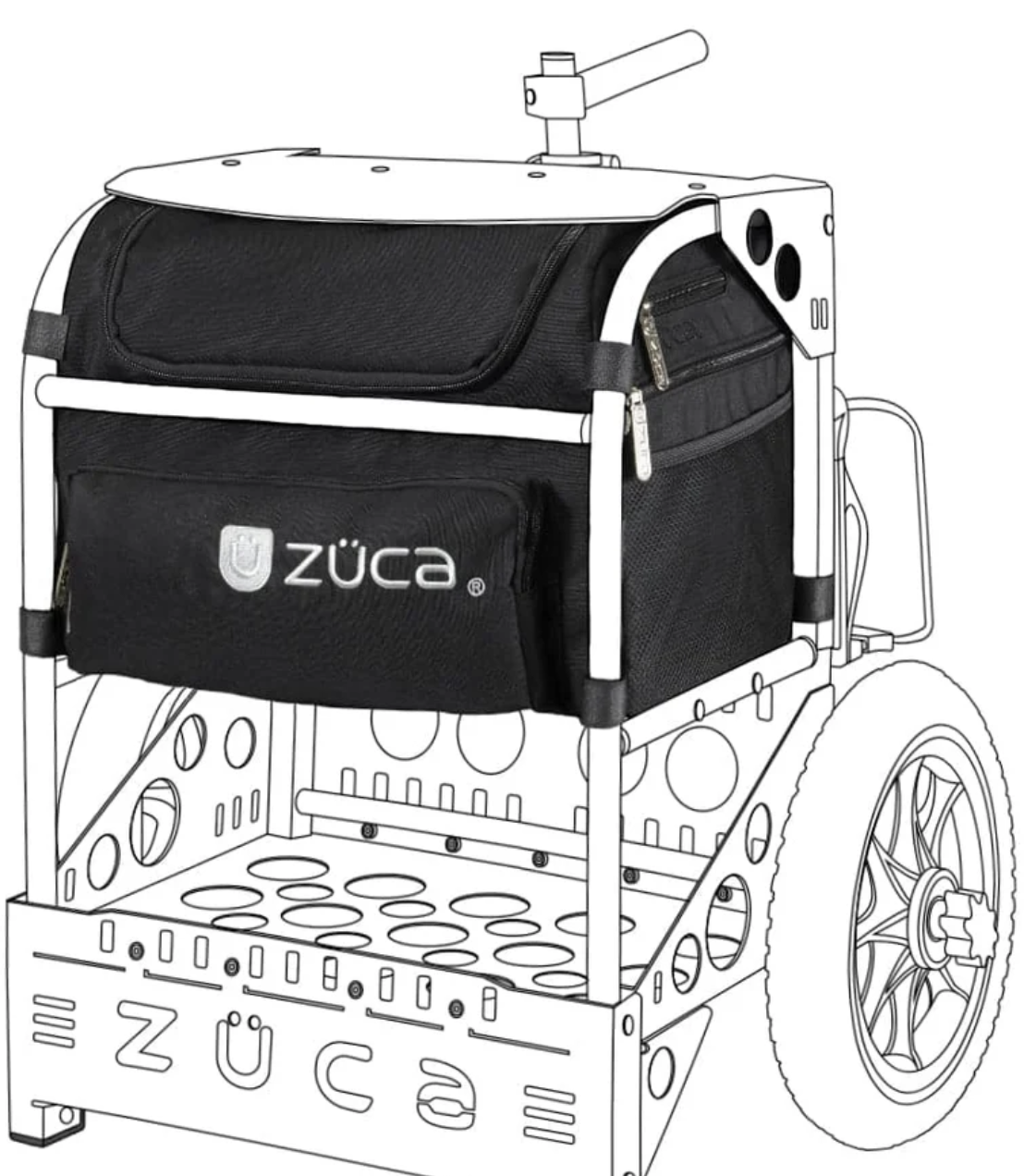 Zuca Transit Cart- Insert Bag (Bag Only)- Black
