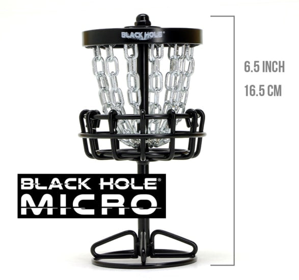 MVP Black Hole Micro Desk Top Basket (6.5" Tall)